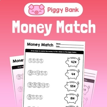 Preview of Counting Money Worksheets | 2nd & 3rd Grade Math Review Activity, Counting Coins
