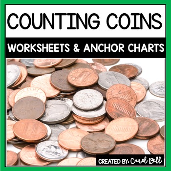 Preview of Counting Money Worksheets Counting Coins Pennies Nickels and Dimes