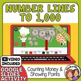 Counting Money and 1-1,000 on a Number Line Self-Checking 