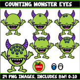 Counting Monster Eyes Clipart