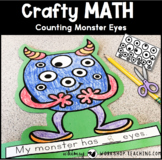 Counting Monster Eyes Math Craft | Art Crafts Activities Projects First Grade