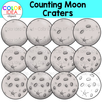 moon with craters coloring page