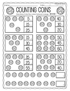 Money, Counting Nickels, Money Activities:, Counting Coins, Nickel Booklet