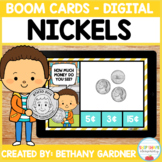 Counting Nickels - Boom Cards - Distance Learning - Counti