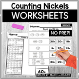 Counting Nickels Worksheets | Money Counting | U.S. Coins 