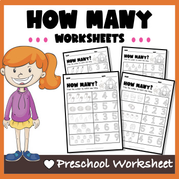 Preview of Counting Number 1-10 Practice | Tracing Number Worksheet FREE!