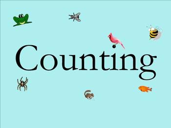 Preview of Counting to Ten - Number and Number Word Recognition - Smartboard