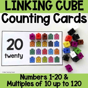 Preview of Counting Numbers 1-120 with Linking Cubes - Hands-on Counting Math Center