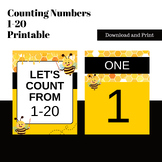 Counting Numbers 1-20 Printable