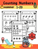 Counting  Numbers 1-20 Summer Worksheets /Pictures Counting