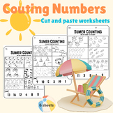 Counting Numbers (1-20) ~ Summer themed Activity Worksheets