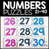 Counting Numbers 21-40 Math Puzzles