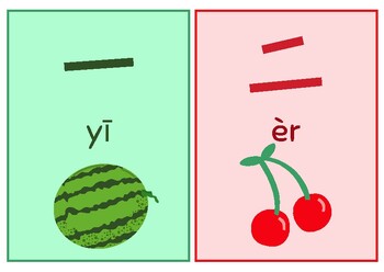 Preview of Counting Numbers in Mandarin