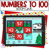 Counting to 100 - Ordering Numbers - Christmas Math - BOOM Cards™