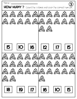 Räkna objekt 10-20 arbetsbladRäkna objekt 10-20 arbetsblad  