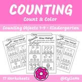 Counting Objects Worksheets : How many? For Preschool, Pre