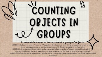 Preview of Counting Objects in groups using 10 Frames