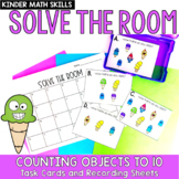 Counting Objects to 10 Kindergarten Math Task Cards | Solv