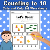 Counting Objects to 10 | Winter Math Activities Numbers 1-