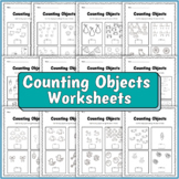 Counting Objects to 10 Worksheets | Math Counting Objects 