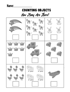 counting objects to 10 worksheets math counting objects 1 10 by marvis