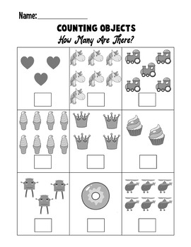 counting objects to 10 worksheets math counting objects 1 10 by marvis