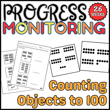 Preview of Counting Objects to 100 Progress Monitoring Math IEP Goals or Interventions