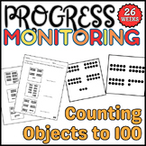 Counting Objects to 100 Progress Monitoring Math IEP Goals
