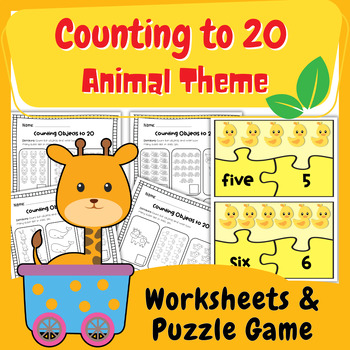 Counting Objects to 20 Worksheet | Counting to 20 by teachersCARGO