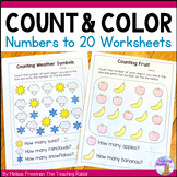 Counting Objects to 20 Worksheets - No Prep Kindergarten M