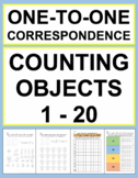 Counting Objects to 20 Worksheets | One to One Correspondence