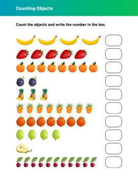 Preview of Counting Objects with Fruits
