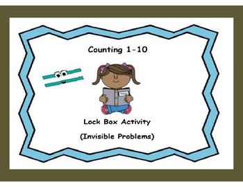 Preview of Counting Objects with Numbers 1-10-Lock Box Escape Room Activity