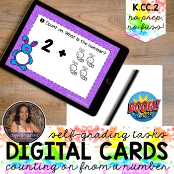 Preview of Counting On 1-15 Boom Cards™ | Distance Learning Digital Task Cards
