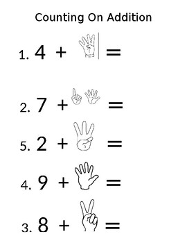 Counting On Addition by Love and Learning in First | TpT