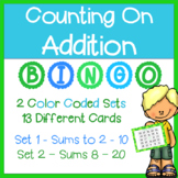 Counting On Addition Bingo Games Sums to 20