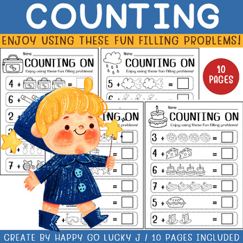Preview of Counting On Addition Worksheets