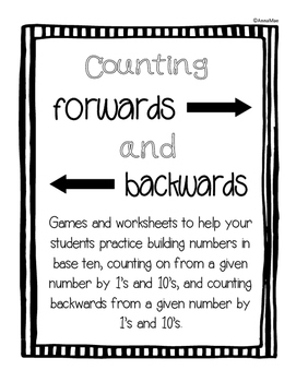 Preview of Counting On, Counting Backwards and 10 more and 10 less