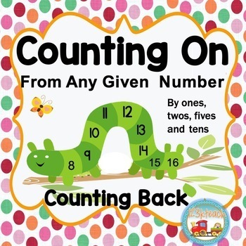 Preview of Counting On From Any Given Number or Count Backward by 1's, 2's, 5's, 10's