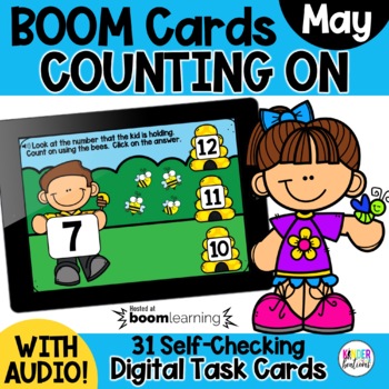 Preview of Counting On Math BOOM Cards | Numbers to 30 | Digital Task Cards | March