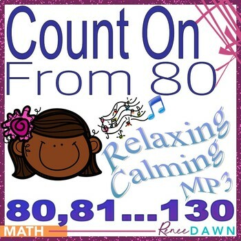 Preview of Counting On from 80 to 130 MP3 Song - Math & Calm Behavior Management