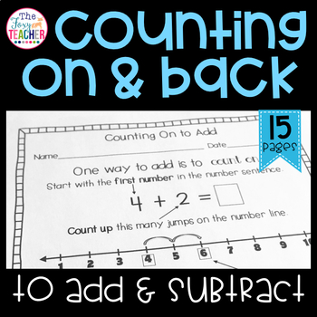 Preview of Counting On and Back to Add and Subtract