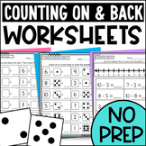Counting On to Add and Counting Back to Subtract Worksheet