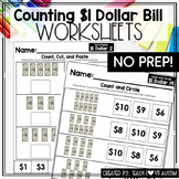 Counting One Dollar Bills | Money Worksheets | U.S. Bills