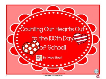 Preview of Counting Our Hearts Out to the 100th Day of School!-Original Story in PowerPoint