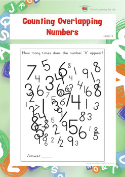 counting overlapping numbers visual perception worksheets tpt