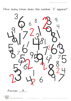 counting overlapping numbers visual perception worksheets tpt