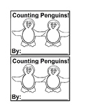 Counting Penguins Emergent Reader Book in Black and White 