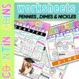 Counting Pennies , Dimes & Nickles | Money Identifying & C