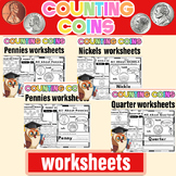 Counting Pennies , Dimes , Nickles  & Quartes | Money & Co